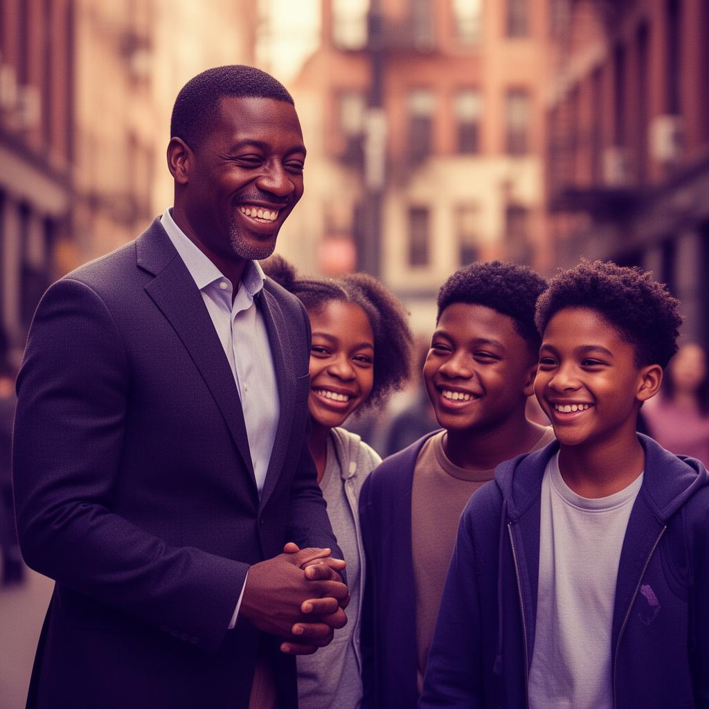 Black mentor and young leaders learning together